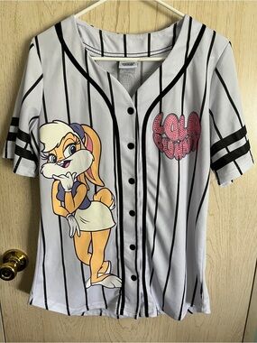 Warner Brothers Looney Tunes Lola Bunny Sparkle Jersey Sz XL